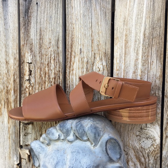 NWT Robert Clergerie Final Sandals Leather Brown 39